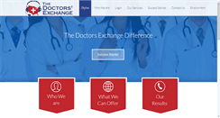 Desktop Screenshot of doctors-exchange.com