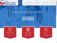 Tablet Screenshot of doctors-exchange.com